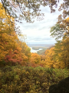 View from my camping spot in Wisconsin over Fall Break. 